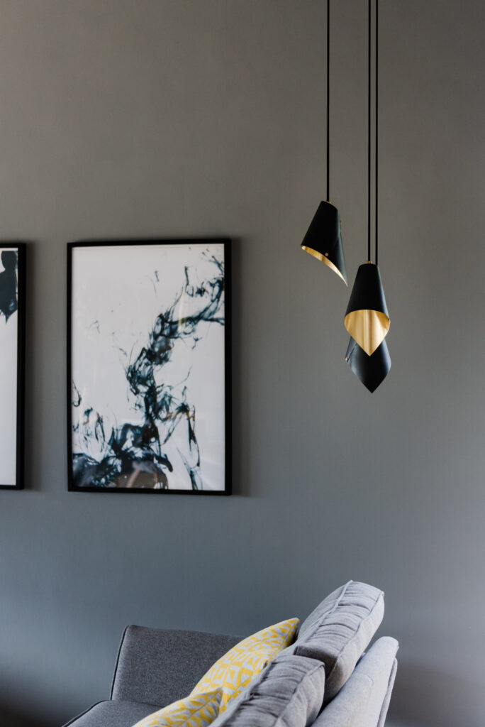 Triple Pendant Hanging Light Product Photography