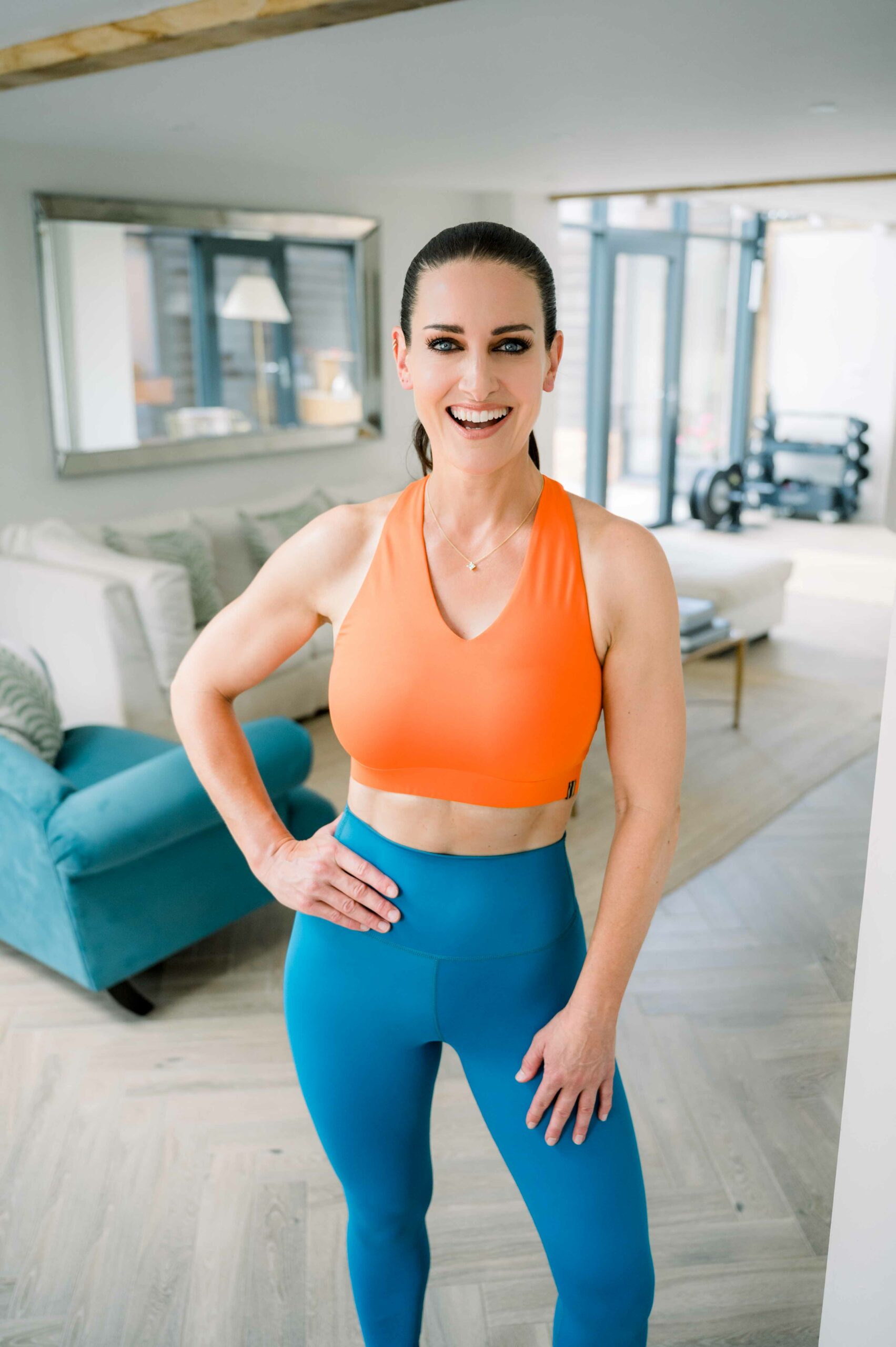 Picture of TV and Radio Presenter Kirsty Gallacher in fitness wear